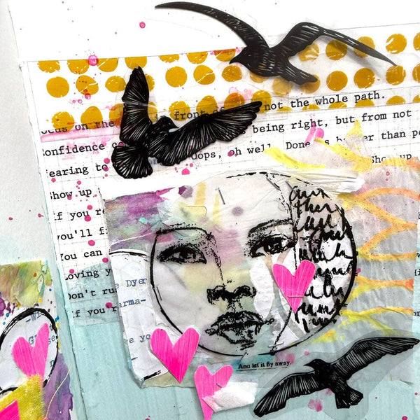 Dina Wakley Let It Fly Media Cling Rubber Stamps