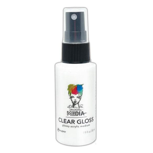 Dina Wakley Media Gloss 2oz Dropper Style - Clear
