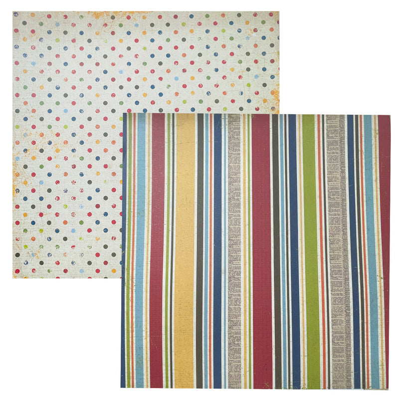 Simple Stories 12"x 12" Double-Sided Cardstock - Elementary - Smarty Pants