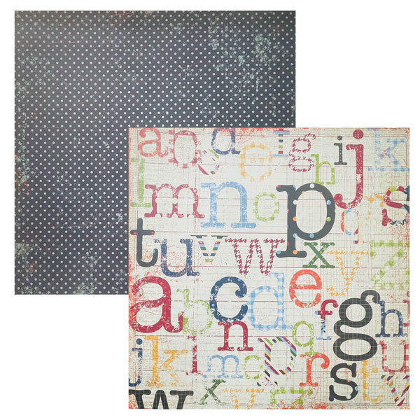 Simple Stories 12"x 12" Double-Sided Cardstock - Elementary - Spelling Bee