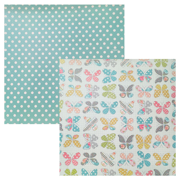 Simple Stories 12"x 12" Double-Sided Cardstock - Vintage Bliss - Be Happy