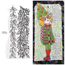 Dyan Reaveley‚Äôs Dylusions Cling Stamp Collections 4.5" x 11" - Holly Garlands