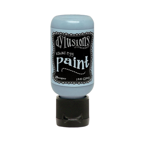 Bottle of Dylusions paint with a black label on a white background