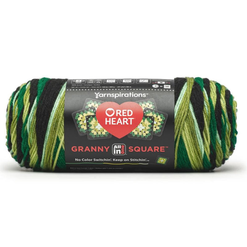 Red Heart All in One Granny Square - Verdant Vine*