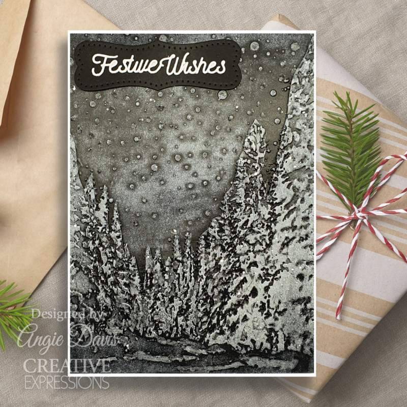 Creative Expressions 3D Embossing Folder 5"x 7" - Snowy Forest Glade