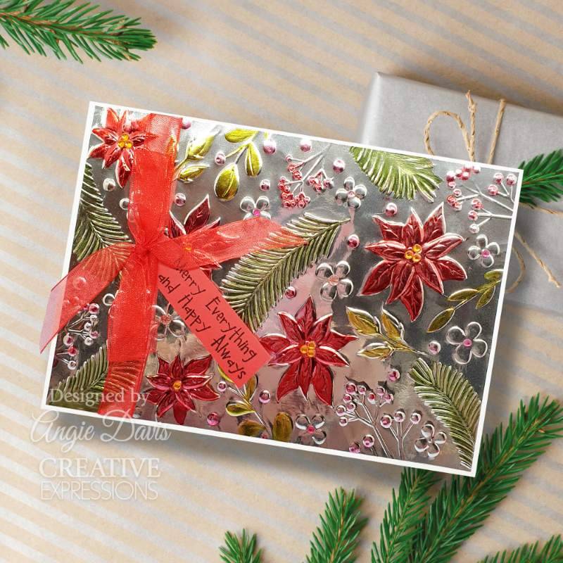 Creative Expressions 3D Embossing Folder 5"x 7" - Nature's Christmas