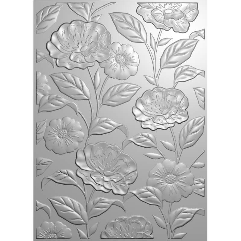 Creative Expressions 3D Embossing Folder 5"x 7" - Bold Blooms