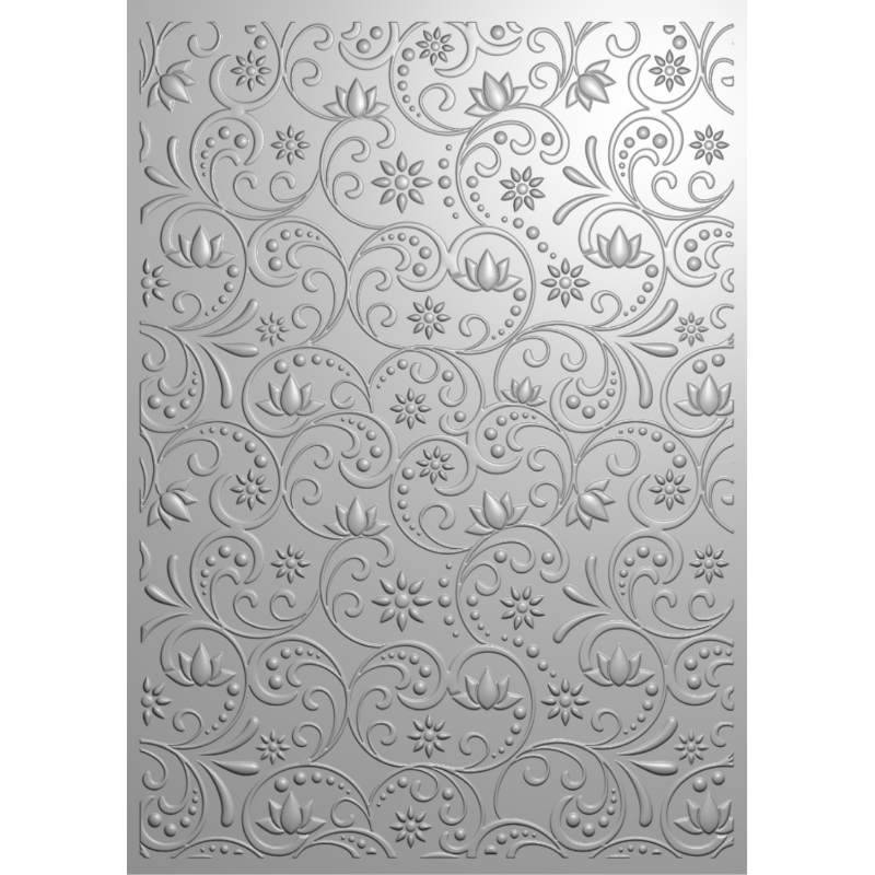 Creative Expressions 3D Embossing Folder 5"x 7" - Botanical Swirls