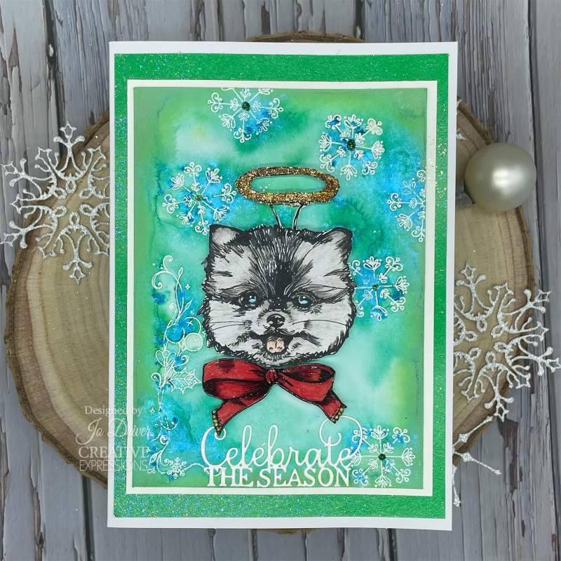Creative Expressions 6"x8" Clear Stamp Set By Jane Davenport - Merry Cutemas*