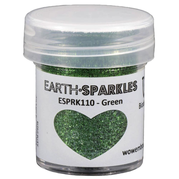 WOW! Earth Sparkles Glitter 15ml - Green