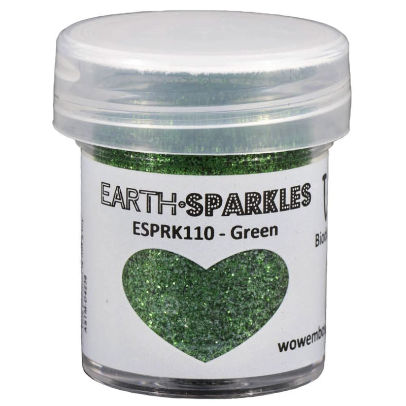 WOW! Earth Sparkles Glitter 15ml - Green