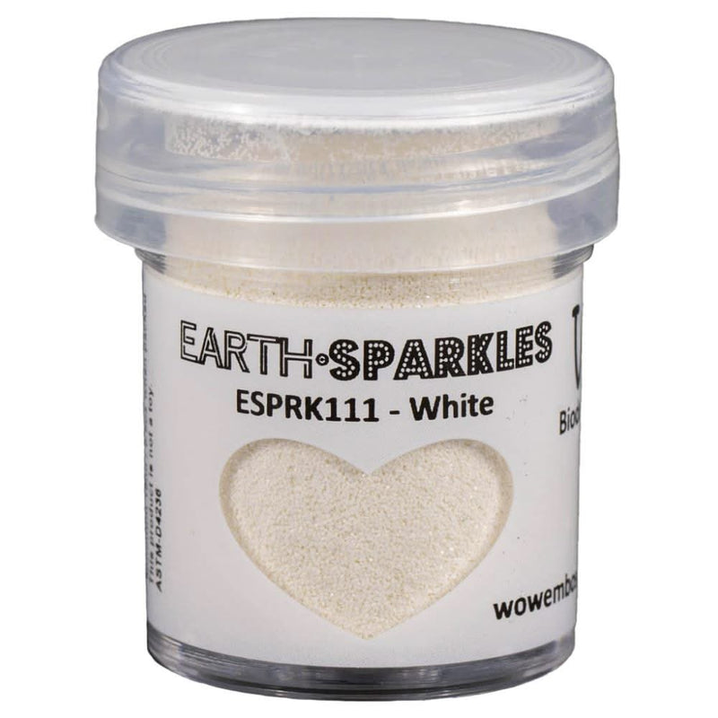 WOW! Earth Sparkles Glitter 15ml - White
