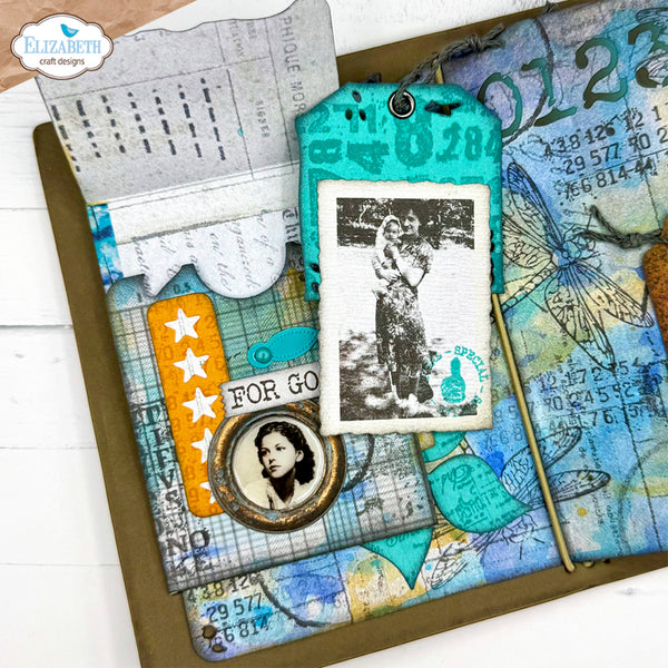 Elizabeth Craft Designs Beautifully Worn Metal Die Set - Off the Edge Pocket