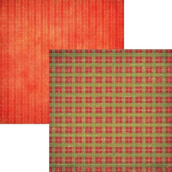 Elizabeth Crafts Double-Sided Cardstock Pack 12"X12" Festive Holly