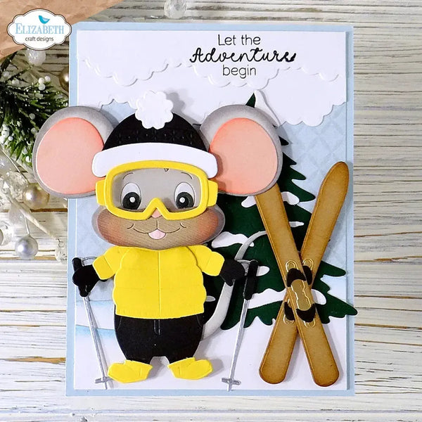 Elizabeth Craft Cute & Whimsical Die Big Mouse Winter Accessories