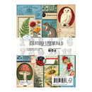 A packaged paper craft sheet set titled 'Everyday Ephemera 3' by Paper Paradise. The packaging displays a collage of vintage-style illustrations including an owl, a mushroom, a dog, a child, and botanical elements on a white background.