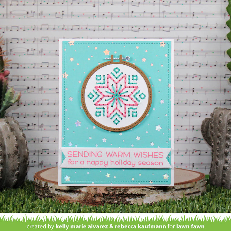 Lawn Cuts Custom Craft Die Embroidery Hoop Snowflake Add-On*