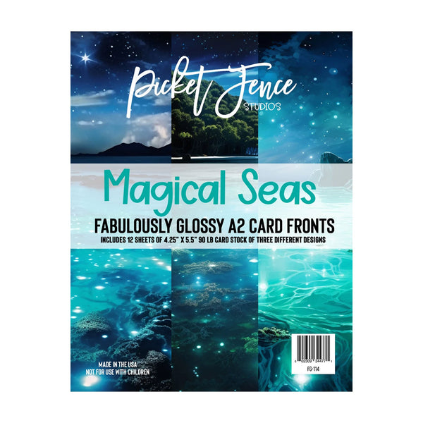 Picket Fence Studios Fabulously Glossy A2 Card Fronts - Magical Seas