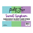 Picket Fence Studios Fabulously Glossy Card Stock - Sweet Gingham*