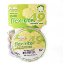 BeadSmith Flex-rite 49 Strand Beading Wire 0.014" x 30ft - Metallic Satin Gold