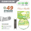 BeadSmith Flex-rite 49 Strand Beading Wire 0.018" x 30ft - Clear