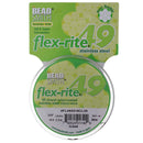 BeadSmith Flex-rite 49 Strand Beading Wire 0.018" x 30ft - Clear