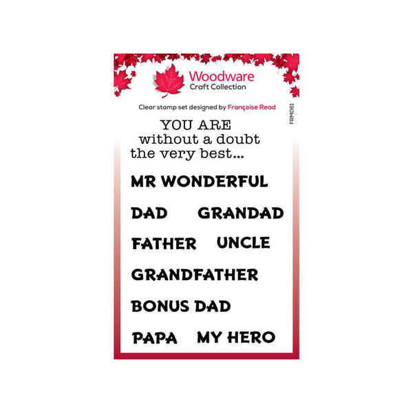 Woodware Clear Stamps - Very Best 3" x 4"*