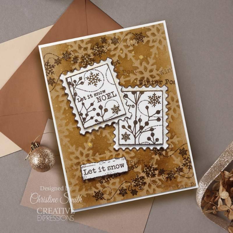 Woodware Clear Stamps 3"x 4" - Christmas Junk Labels*