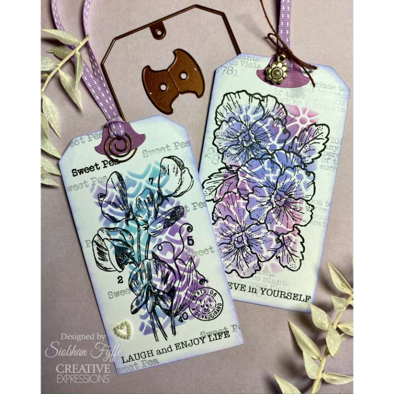Woodware Clear Stamp 3"x 4" - Sweet Pea
