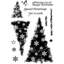 Woodware Clear Stamps 4"x 6" - Snowflake Trees*