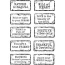 Woodware Clear Stamp Set 4"x 6" - Distressed Labels