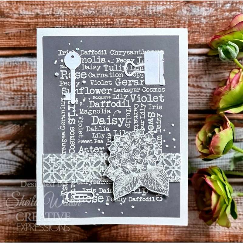 Woodware Clear Stamps 4"x 6" - Flower Names