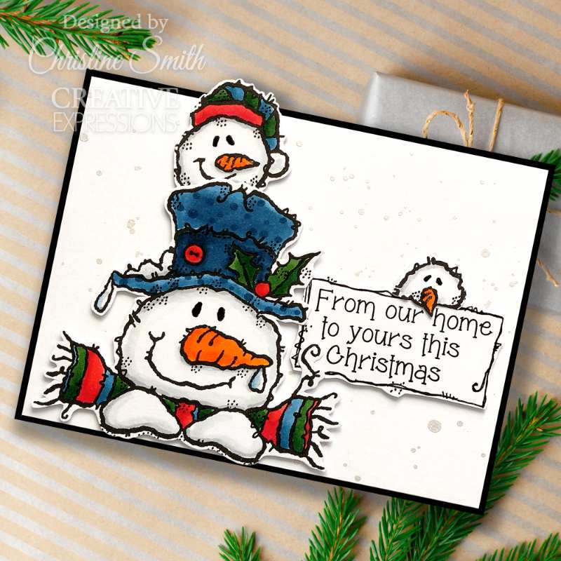 Woodware Clear Stamp 4"x 6" - Top Hat Snowman*