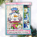 Woodware Clear Stamp 4"x 6" - Top Hat Snowman*