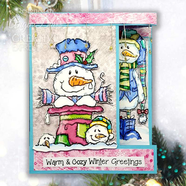 Woodware Clear Stamp 4"x 6" - Top Hat Snowman*