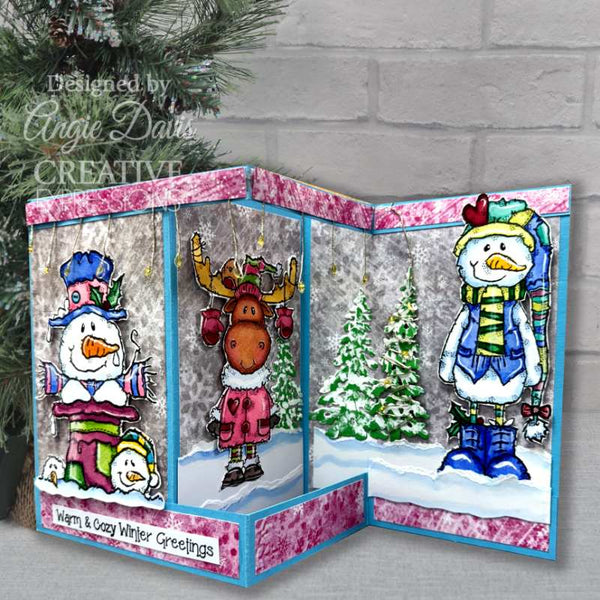 Woodware Clear Stamp 4"x 6" - Top Hat Snowman*