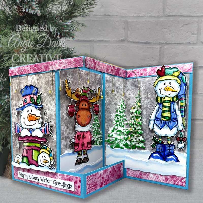 Woodware Clear Stamp 4"x 6" - Top Hat Snowman*