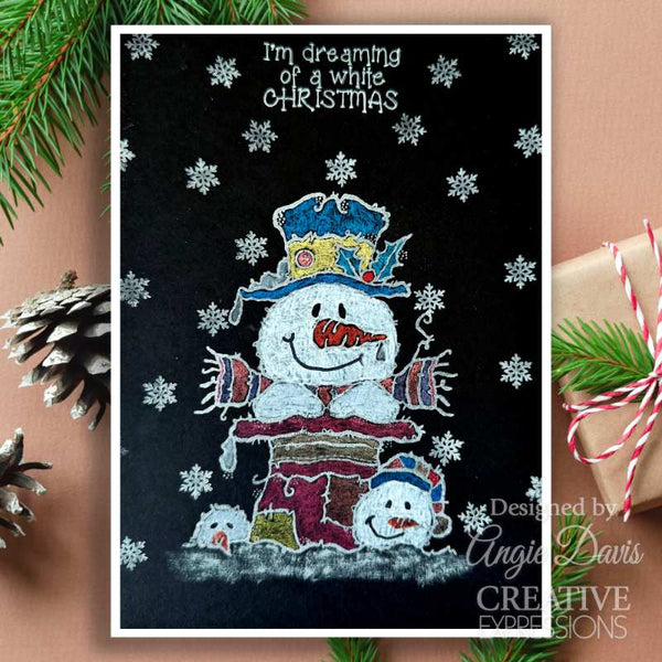 Woodware Clear Stamp 4"x 6" - Top Hat Snowman*