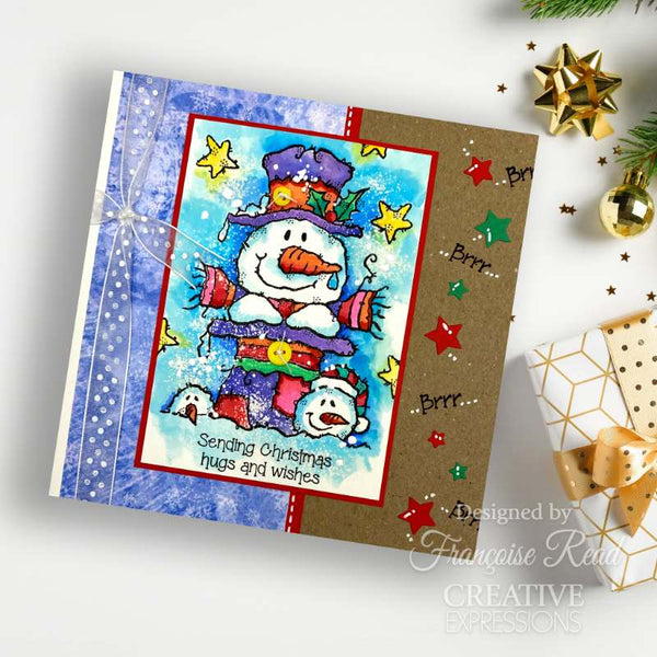 Woodware Clear Stamp 4"x 6" - Top Hat Snowman*