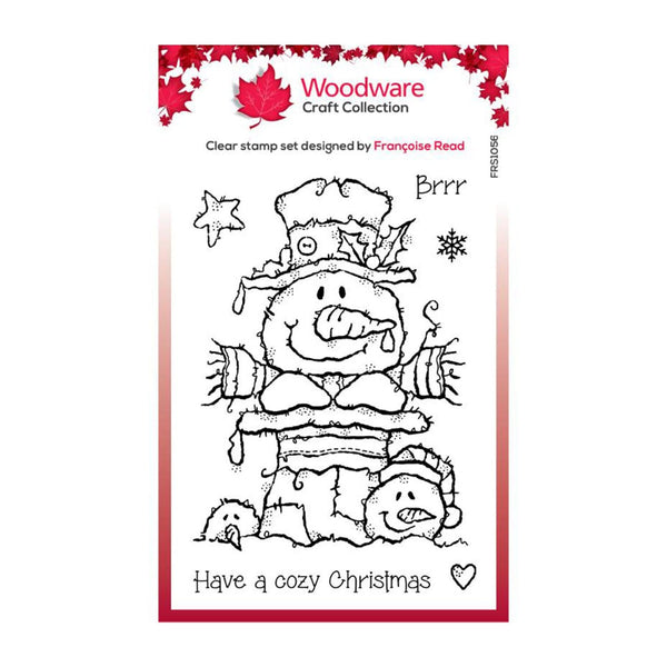 Woodware Clear Stamp 4"x 6" - Top Hat Snowman*