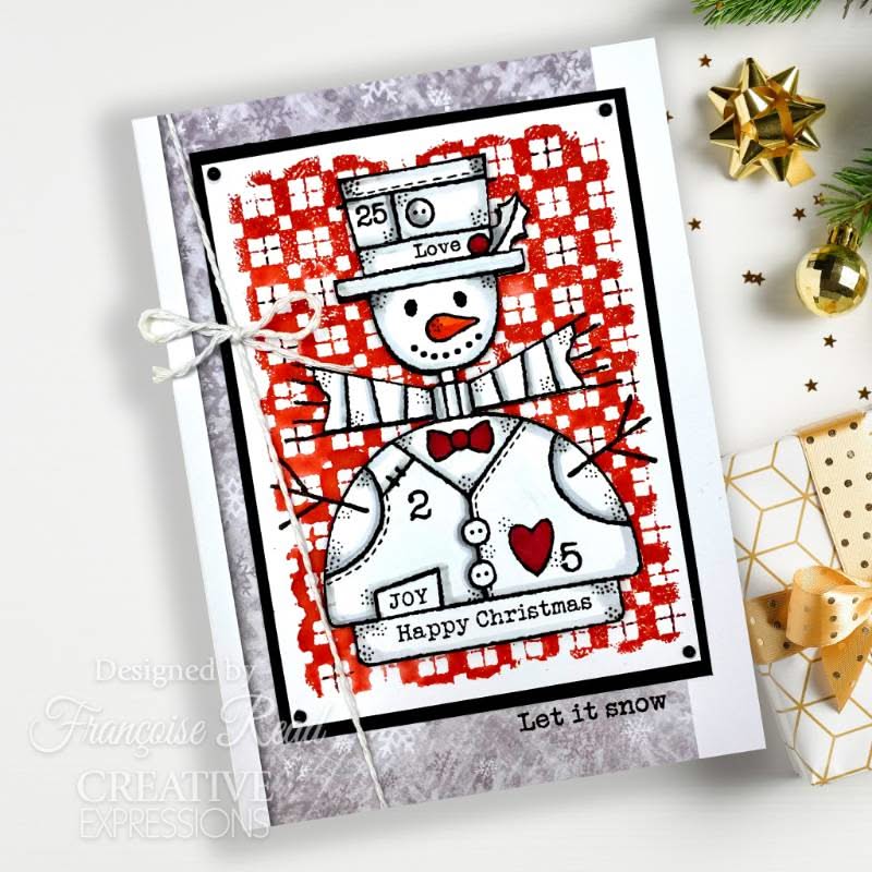 Woodware Clear Stamps 4"x 6" - Wooden Snowman*