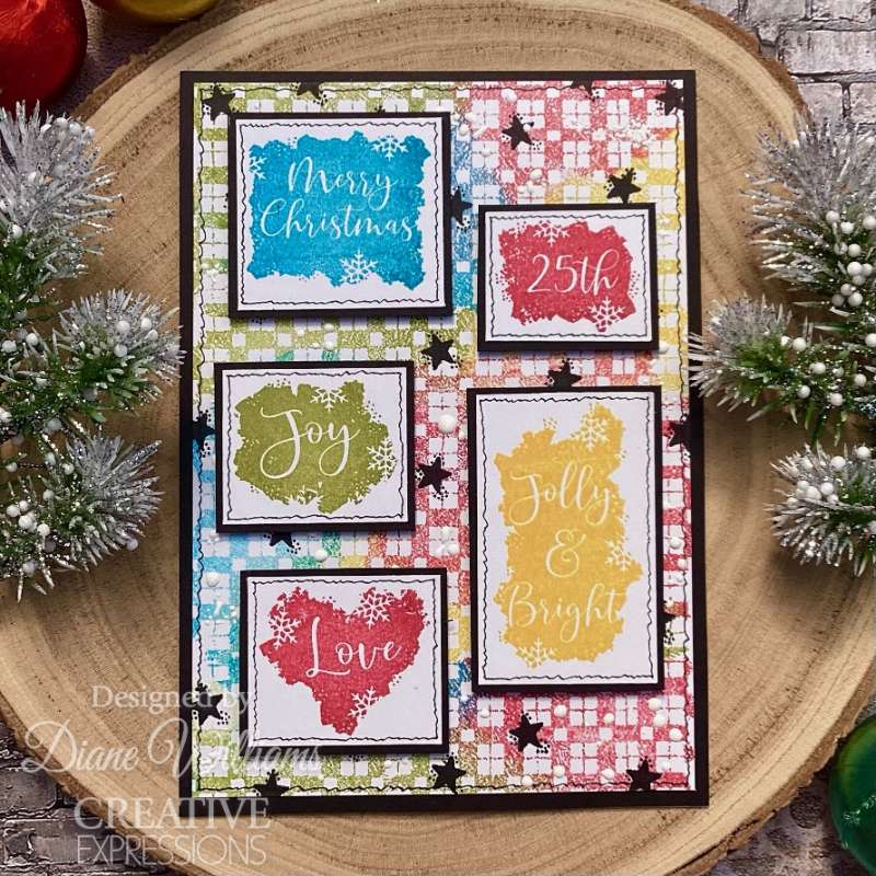 Woodware Clear Stamps 4"x 6" - Faded Gingham*