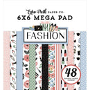 Echo Park Double-Sided Cardmakers Mega Paper Pad 6"X6" Fashion