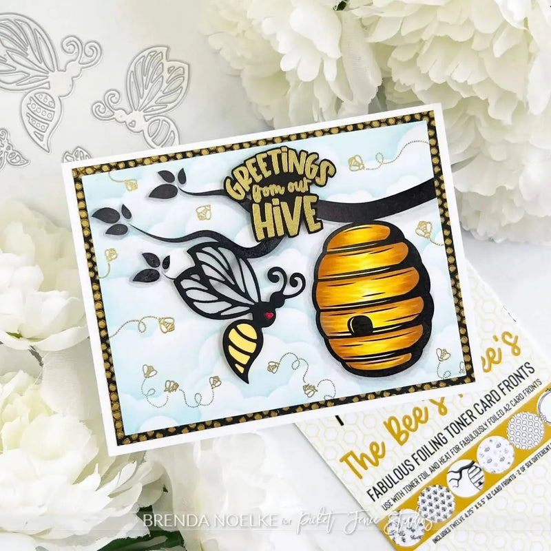 Picket Fence Studios Fabulous Foiling Toner A2 Card Fronts - The Bee's Knees*