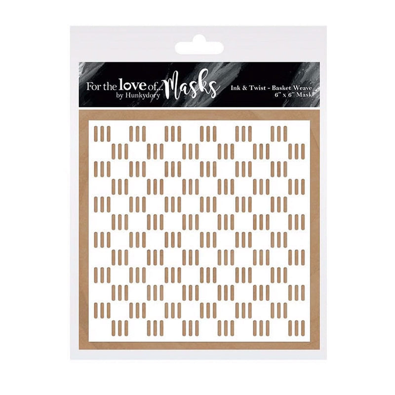 Hunkydory For the Love of Masks - Ink & Twist - Basket Weave