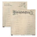 The Paper Loft 12"x 12" Double-Sided Cardstock - For The Record - Grandchildren Chart*