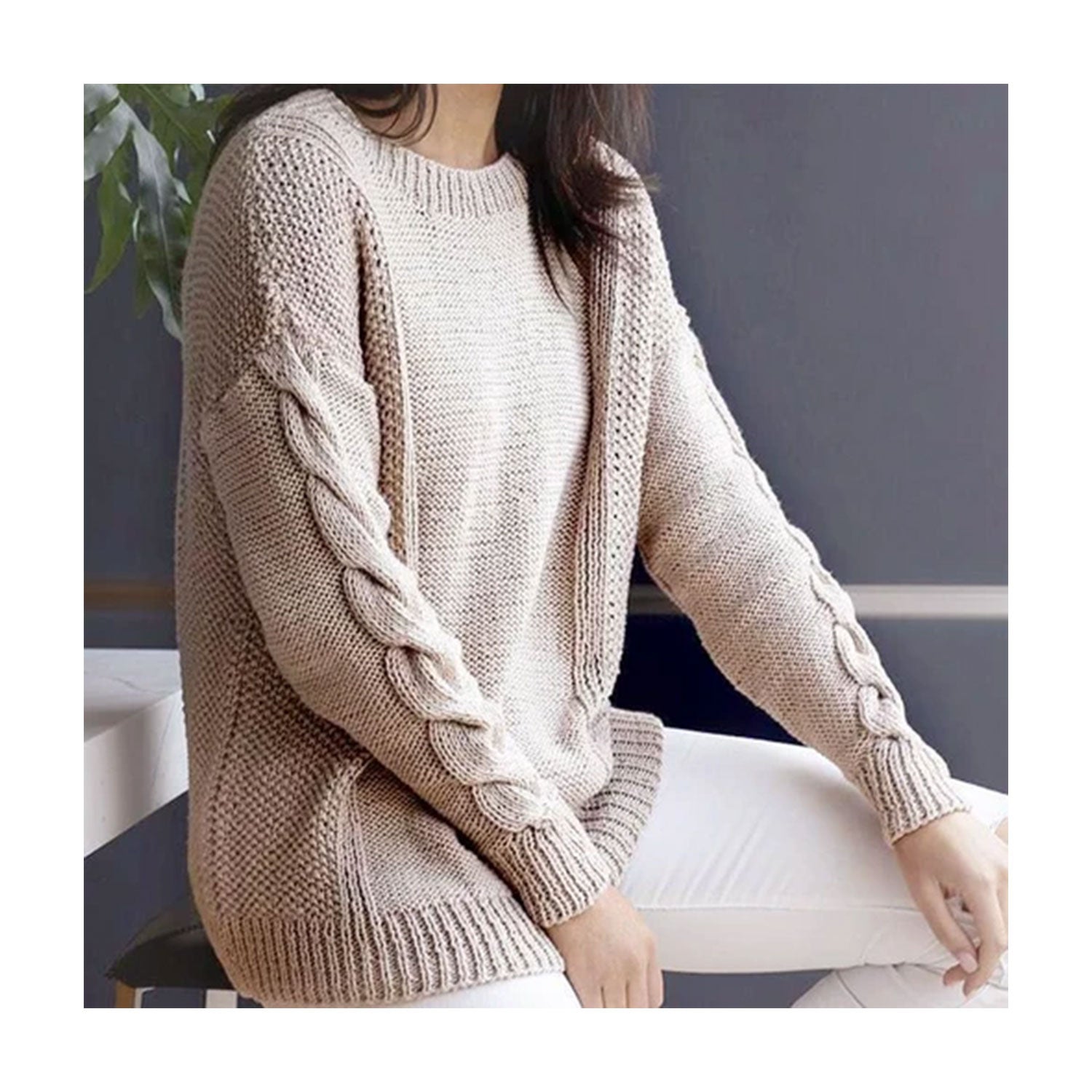 Fiddlesticks Free Downloadable Pattern - Cedar - Textured Jumper