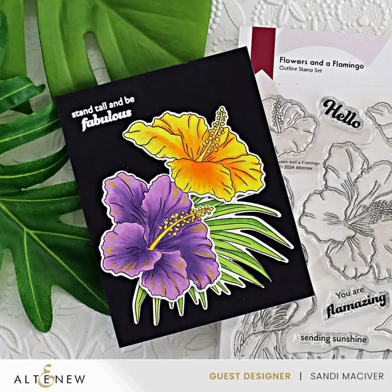 Altenew Flowers And A Flamingo Die Set*