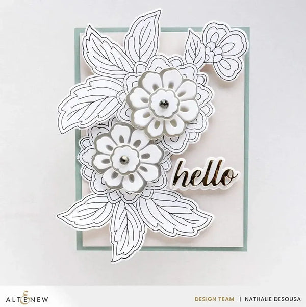 Altenew Folk Art Flowers Simple Colouring Stencil Set*