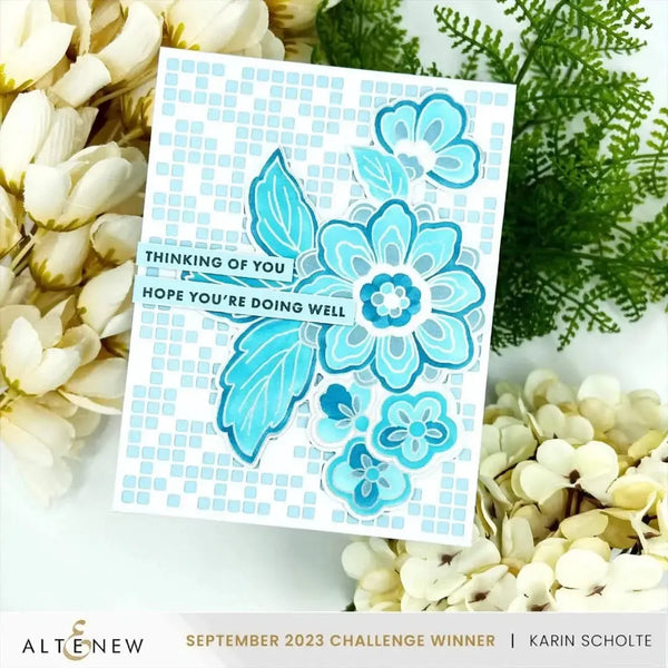 Altenew Folk Art Flowers Simple Colouring Stencil Set*